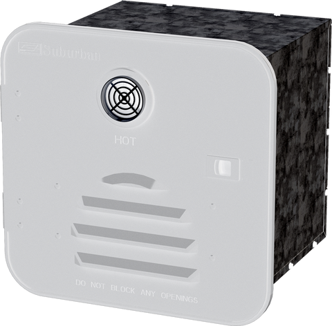 White Suburban ST-42 Tankless Water Heater - Front Panel View | United RV Parts
