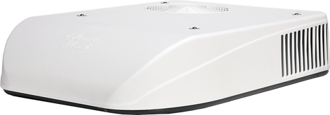 White Coleman Mach 8 Plus Roughneck RV Air Conditioner - Side Profile View | United RV Parts