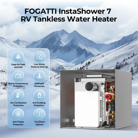 Fogatti Tankless Water Heater Bundle | INSTASHOWER7 | 48,000 BTU