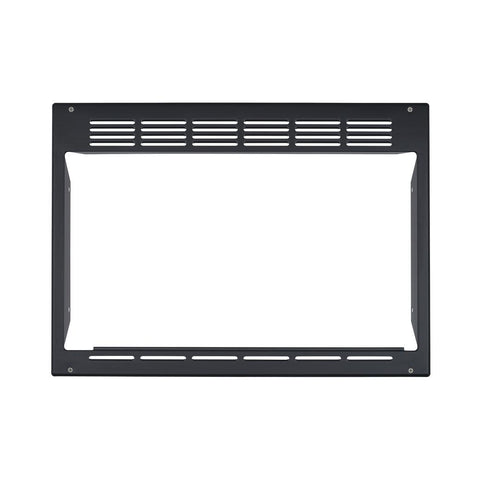 Black Metal GE Microwave Trim Kit JX1095STBB - Front View | United RV Parts