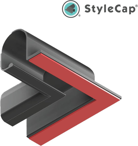 Black StyleCap Corner Cover - Cutaway Detail View | United RV Parts