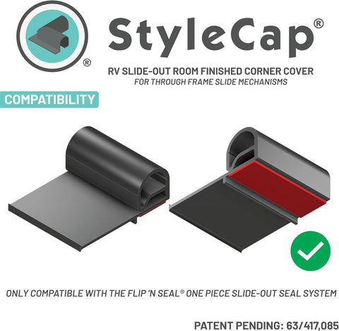 StyleCap RV Slide-Out Corner Cover Compatibility Chart | United RV Parts