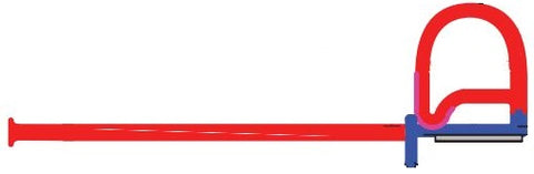 Jaeger Flip'N Seal RV Slide-Out Seal - Side Profile Technical Diagram Showing Wiper and Bulb Shape | United RV Parts