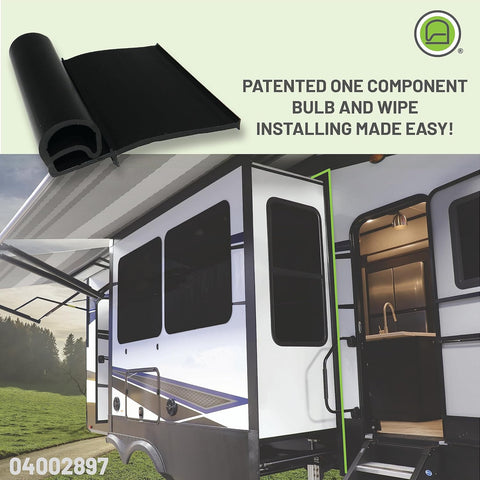 Jaeger Flip'N Seal 04002897 RV Slide-Out Seal Lifestyle Shot - Patented One-Component Bulb and Wipe Install | United RV Parts