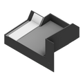 Black Jaeger Flip'N Seal AquaDiverter RV Slide Out Seal Corner Cup - Isometric View | United RV Parts