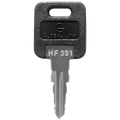 Black FIC Key Blank HF331 Global Link Bauer RV Lock Key - Front View | United RV Parts