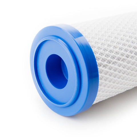 Blue End Cap Connection Detail WaterPur KW1 Filter - End View | United RV Parts