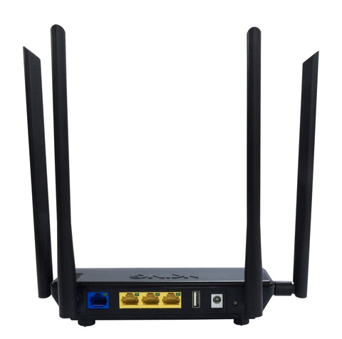 Black KING WiFiMax Pro Router KWM2000 Back Panel - Ports Detail | United RV Parts