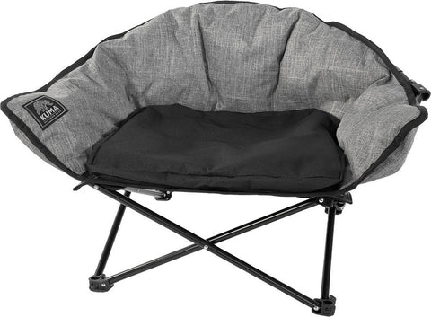 Heather Grey Kuma Little Lazy Bear Dog Chair 900-KM-LDG-HG - Front View | United RV Parts