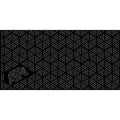 Black Grey Kuma Striped Peaks Outdoor Camping Mat 18x9 - Flat Lay Pattern Detail | United RV Parts