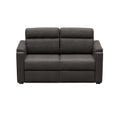 Charcoal McCoy Vinyl Lippert Heritage Series 62-Inch RV Sleeper Sofa - Front View | United RV Parts