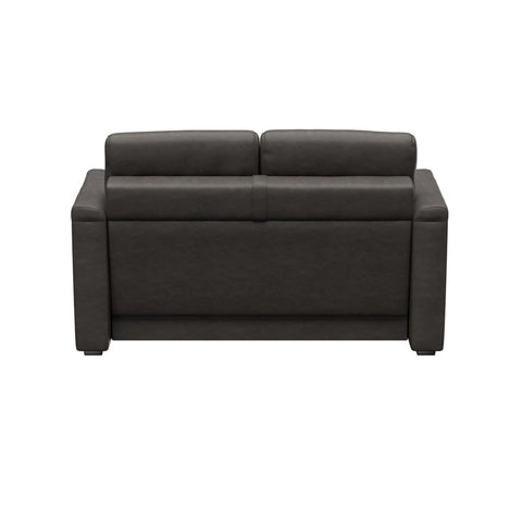 Charcoal McCoy Vinyl Lippert Heritage Series RV Click-Back Sleeper Sofa - Rear View | United RV Parts