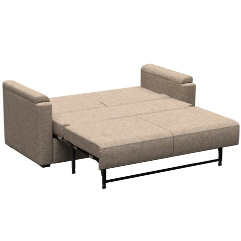 Lippert Heritage Series Clickback RV Sleeper Sofa Dellmead - Bed Position Open with Steel Frame | United RV Parts