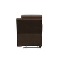 Satula Brown RV Theater Recliner - Left Side Profile with Metal Base Frame Visible | United RV Parts