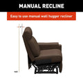 Lippert Heritage RV Theater Recliner Manual Wall Hugger Feature - Only 2 Inches from Wall | United RV Parts