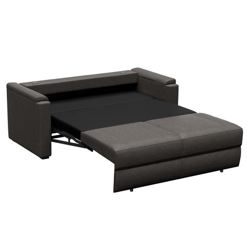 McCoy RV Rest Easy Sleeper Sofa Fully Converted to Bed Position - 3/4 Angle | United RV Parts