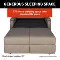 Thomas Payne Rest Easy RV Sleeper Sofa 81in Bed Depth - 23% More Sleeping Space | United RV Parts