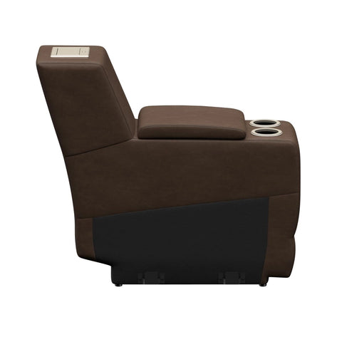 Brown Satula Thomas Payne Seismic 12in RV Console with Cupholders - Left Side Profile | United RV Parts