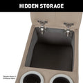 Thomas Payne Seismic RV Console Hidden Storage Compartment Open Lid Interior Detail | United RV Parts