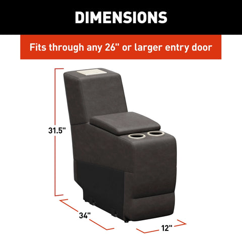 Thomas Payne Seismic RV Center Console Dimensions 12x34x31.5in - Fits 26in Entry Door | United RV Parts