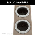 Thomas Payne Seismic RV Theater Seating Center Console - Dual Cup Holders Close-Up Detail in Driftwood | United RV Parts