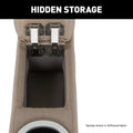 Thomas Payne Seismic RV Theater Seating Center Console Hidden Storage Compartment Open - Driftwood Fabric Sample | United RV Parts