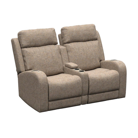 Dellmead Woven Polyester Thomas Payne Seismic RV Theater Seating Set with 5" Center Console - Angled Front View | United RV Parts