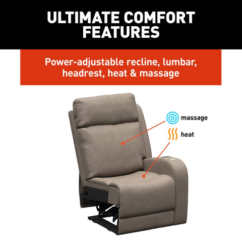 Lippert | Thomas Payne Seismic Theater Seating | Left-Hand Recliner | 2024044197 | 27.5" | Driftwood