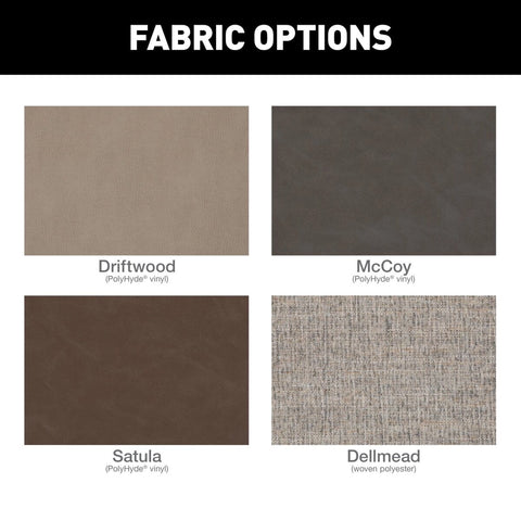 Thomas Payne Seismic RV Theater Recliner Fabric Options - Driftwood McCoy Satula Dellmead Swatches | United RV Parts
