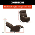 Thomas Payne Seismic RV Recliner Dimensions - 27.5W x 38D x 42H Inches, 64in Reclined | United RV Parts