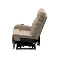 Dellmead Fabric Lippert Seismic RV Recliner Fully Reclined - Side Profile with Mechanism | United RV Parts