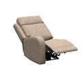 Dellmead Fabric Seismic RV Recliner Fully Reclined - Front Angle Showing Full Recline Position | United RV Parts
