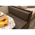 Brown Vinyl Thomas Payne Signature RV Dinette Cushions 38in Satula - Lifestyle View | United RV Parts