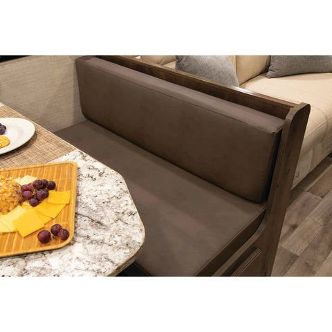 Brown Vinyl Thomas Payne Signature RV Dinette Cushions 38in Satula - Lifestyle View | United RV Parts