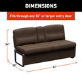 RV Jackknife Sofa Dimensions - 62 Inch Model Specs | United RV Parts