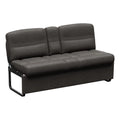 Grey Vinyl Thomas Payne Signature RV Jackknife Sofa 62 Inch - Front View | United RV Parts
