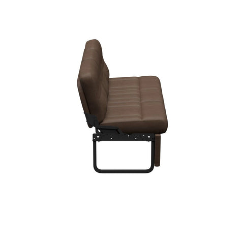 Brown Satula Thomas Payne Signature RV Jackknife Sofa - Side Profile with Steel Frame Detail | United RV Parts