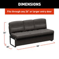 RV Sofa Dimensions Chart - 68in x 34in x 30in | United RV Parts