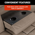 Thomas Payne Sofa Center Console with Cupholders Detail | United RV Parts