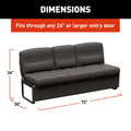 RV Sofa Dimensions Chart - 72 Inch Jackknife Model Specifications | United RV Parts