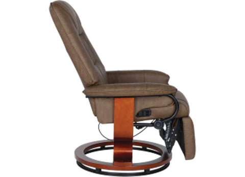 Brown Satula Thomas Payne RV Swivel Euro Recliner - Side Profile | United RV Parts