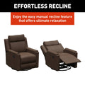 Thomas Payne Signature RV Swivel Glide Recliner - Effortless Recline Feature Graphic | United RV Parts