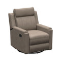 Driftwood PolyHyde Vinyl Thomas Payne Signature RV Swivel Glide Recliner - 3/4 Front View | United RV Parts