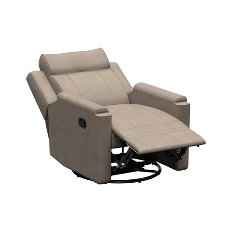 Driftwood Thomas Payne Signature RV Recliner Shown Upright and Fully Reclined - Recline Feature | United RV Parts