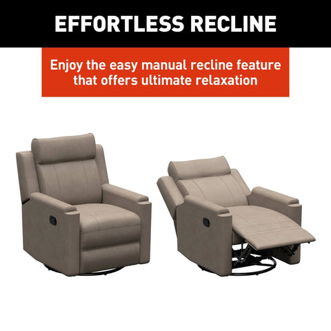 Driftwood Thomas Payne Signature RV Recliner - Swivel and Glide Motion Feature Callout | United RV Parts