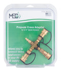 AP Products ME24TP Propane Cross Adapter Retail Packaging - 1/4 Inch Quick Connect | United RV Parts
