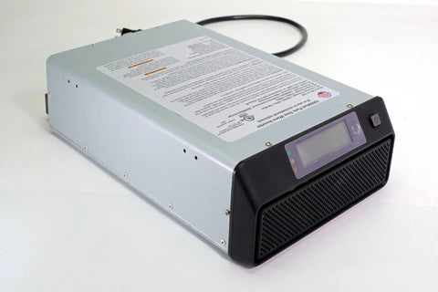 Silver Metal WFCO WF-5110RS Power Inverter - Side Angle View | United RV Parts