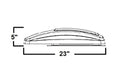 MaxxAir MaxxFan Deluxe 00-05100K Side Profile Dimensions Technical Drawing | United RV Parts
