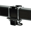 Black Universal RV Bumper Hitch - Mounted Installation View | United RV Parts