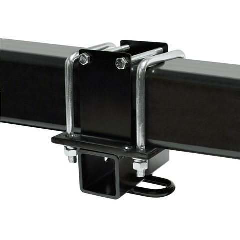 Black Universal RV Bumper Hitch - Mounted Installation View | United RV Parts